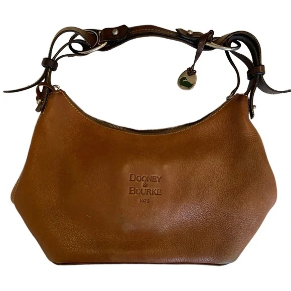 Dooney & Bourke 1975 Hobo Bag Baguette Purse Soft Leather Vintage Bohemian Brown - Picture 14 of 14